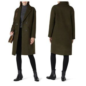 NVLT Olive Double Breasted Cocoon Coat
